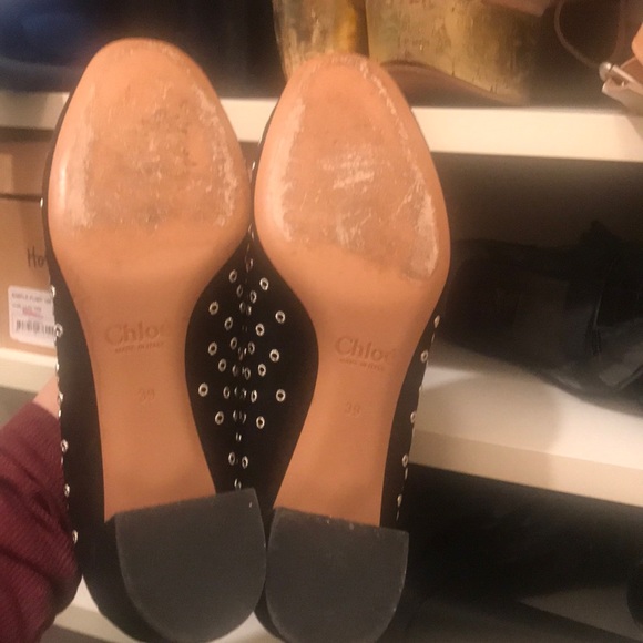 Barely worn Chloe black suede shoes - Picture 4 of 5